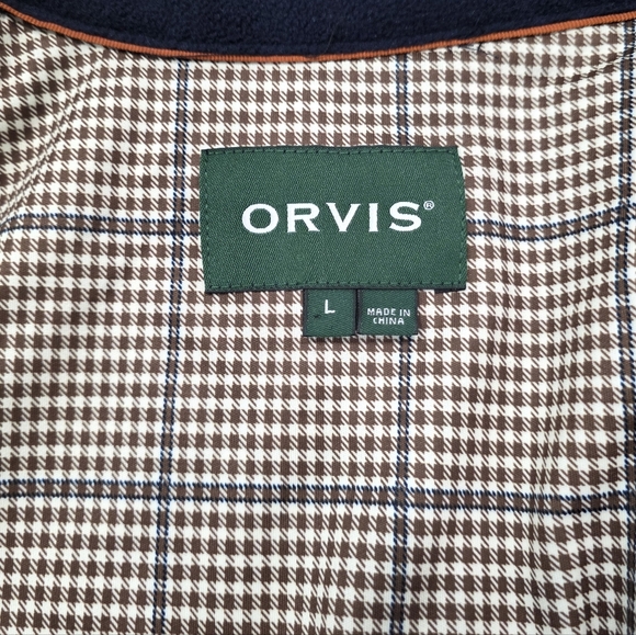 Orvis Ultimate Foul-Weather Shooting Full-Zip Sweater Navy Blue Size L - Picture 13 of 16